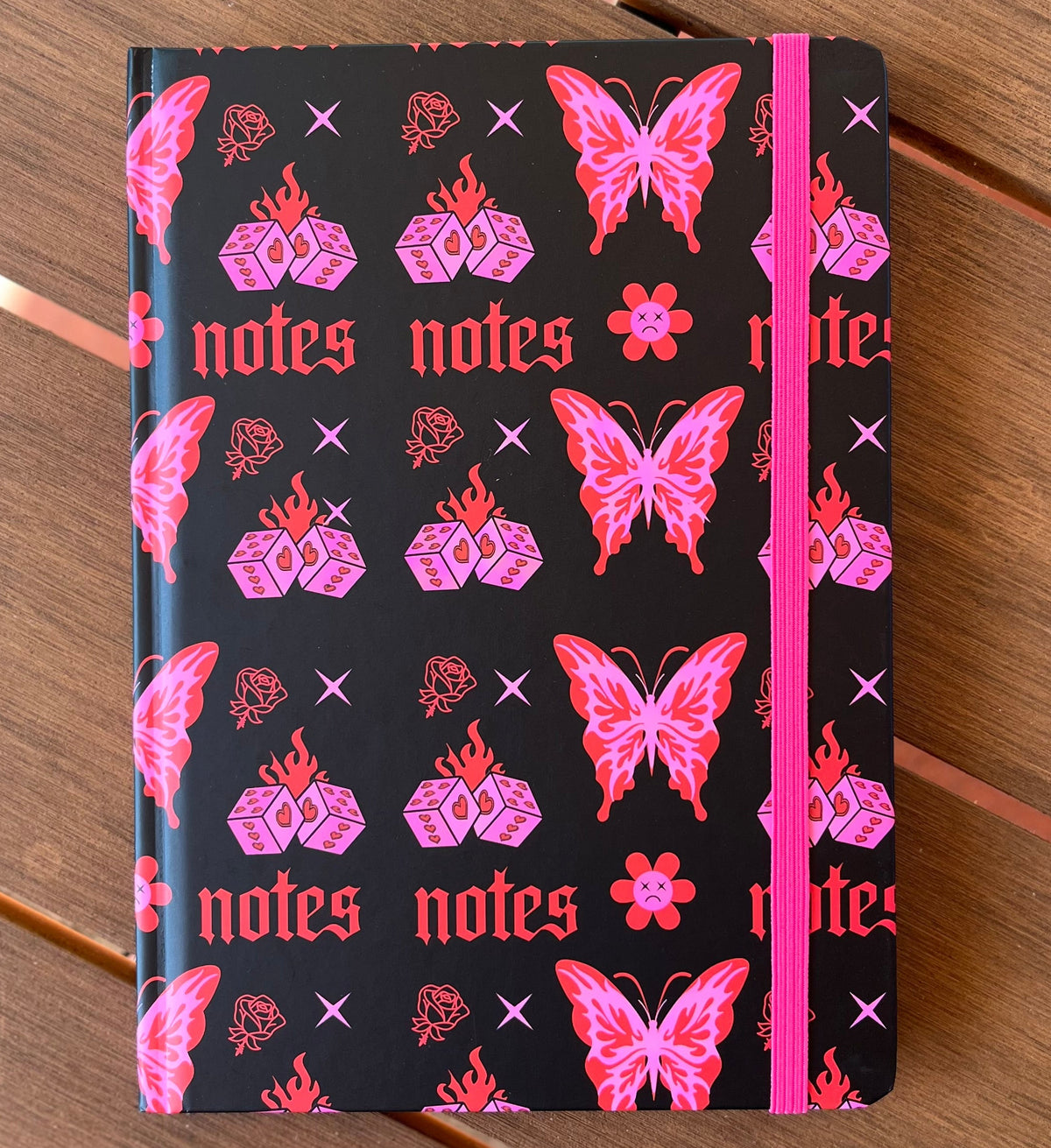 Flaming Butterfly A5 Notebook