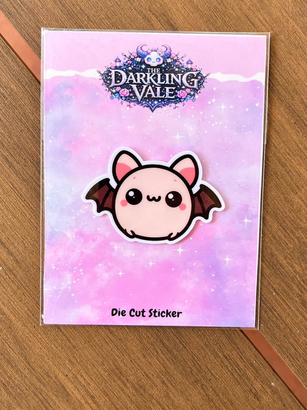 Batty die cut sticker