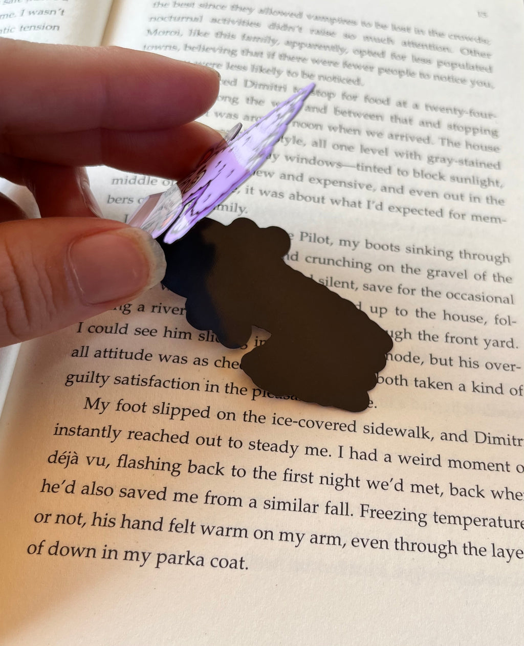 Cute llama magnetic bookmark