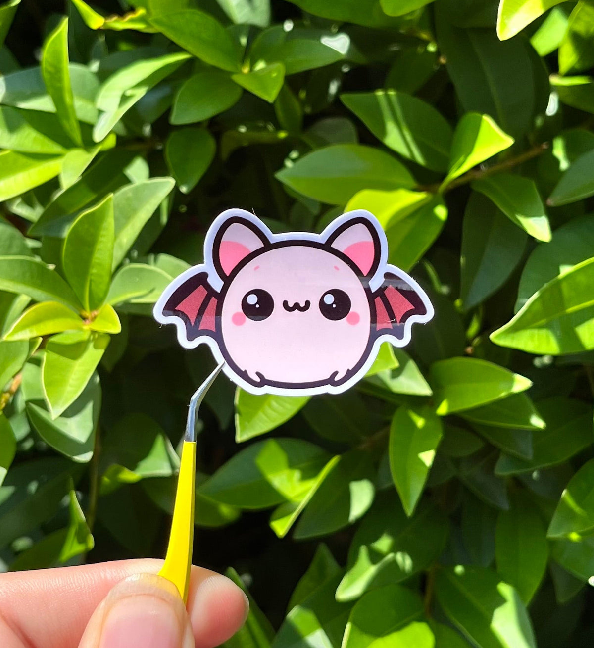 Batty die cut sticker