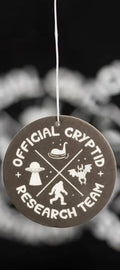 Offical Cryptid Research team pine scented air freshener