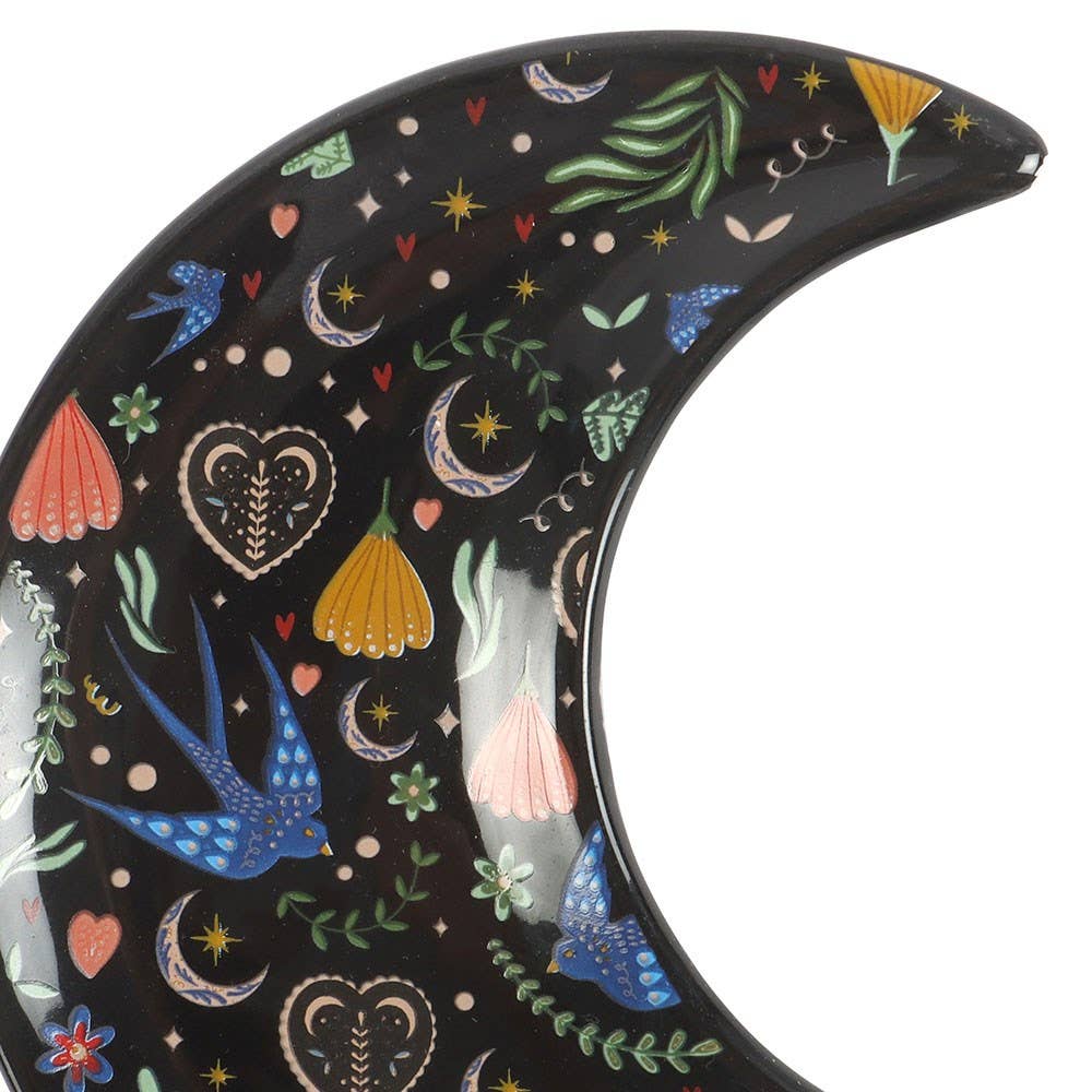 Midnight bloom trinket dish