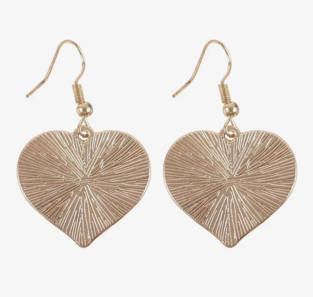 Burning Hearts enamel earrings