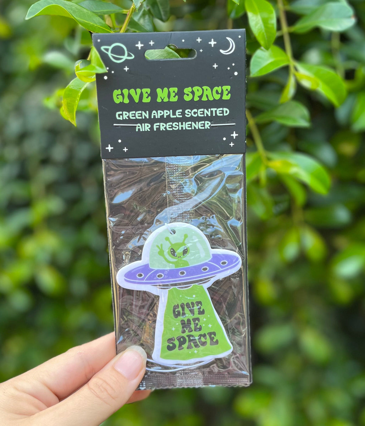 Give me space apple scented air freshener
