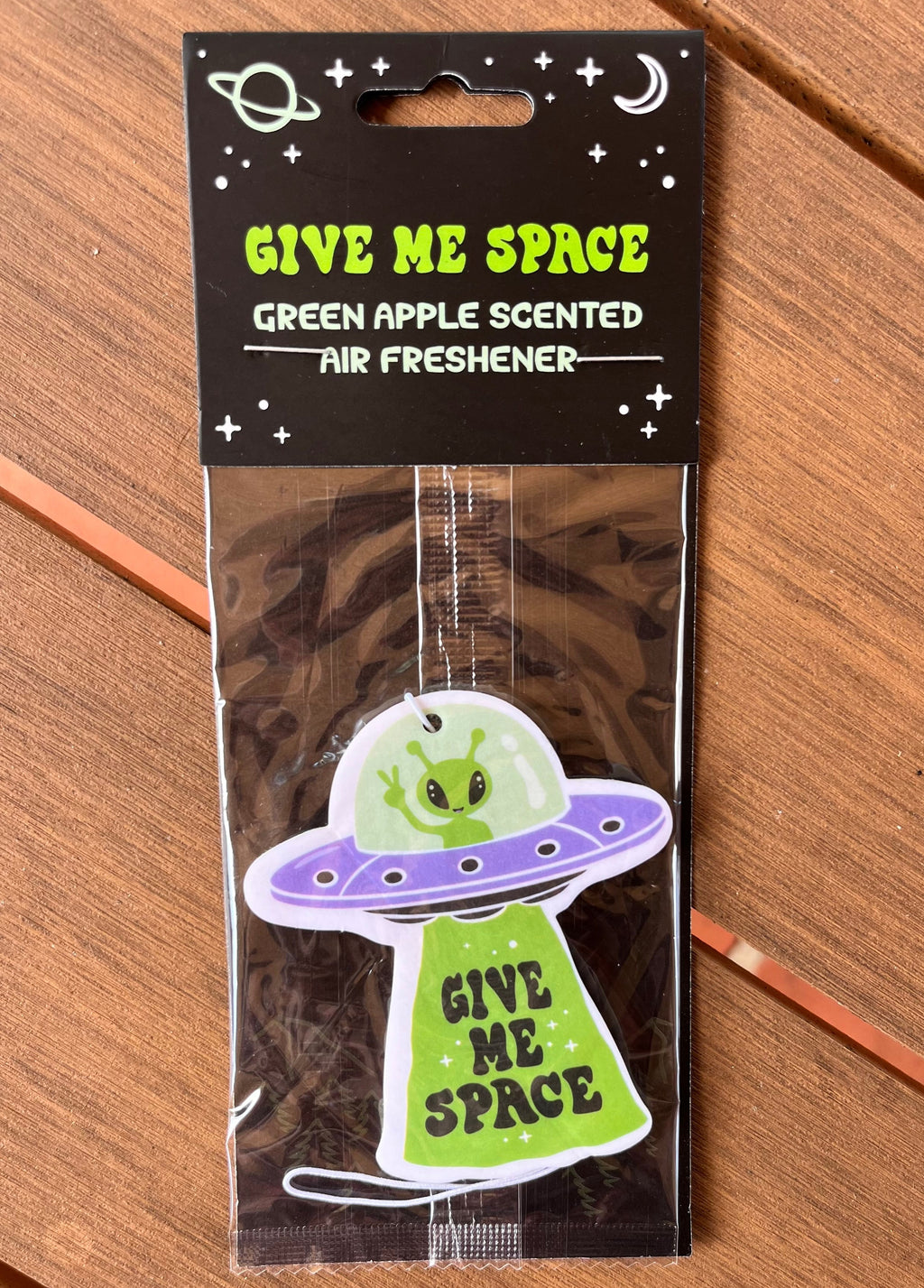 Give me space apple scented air freshener