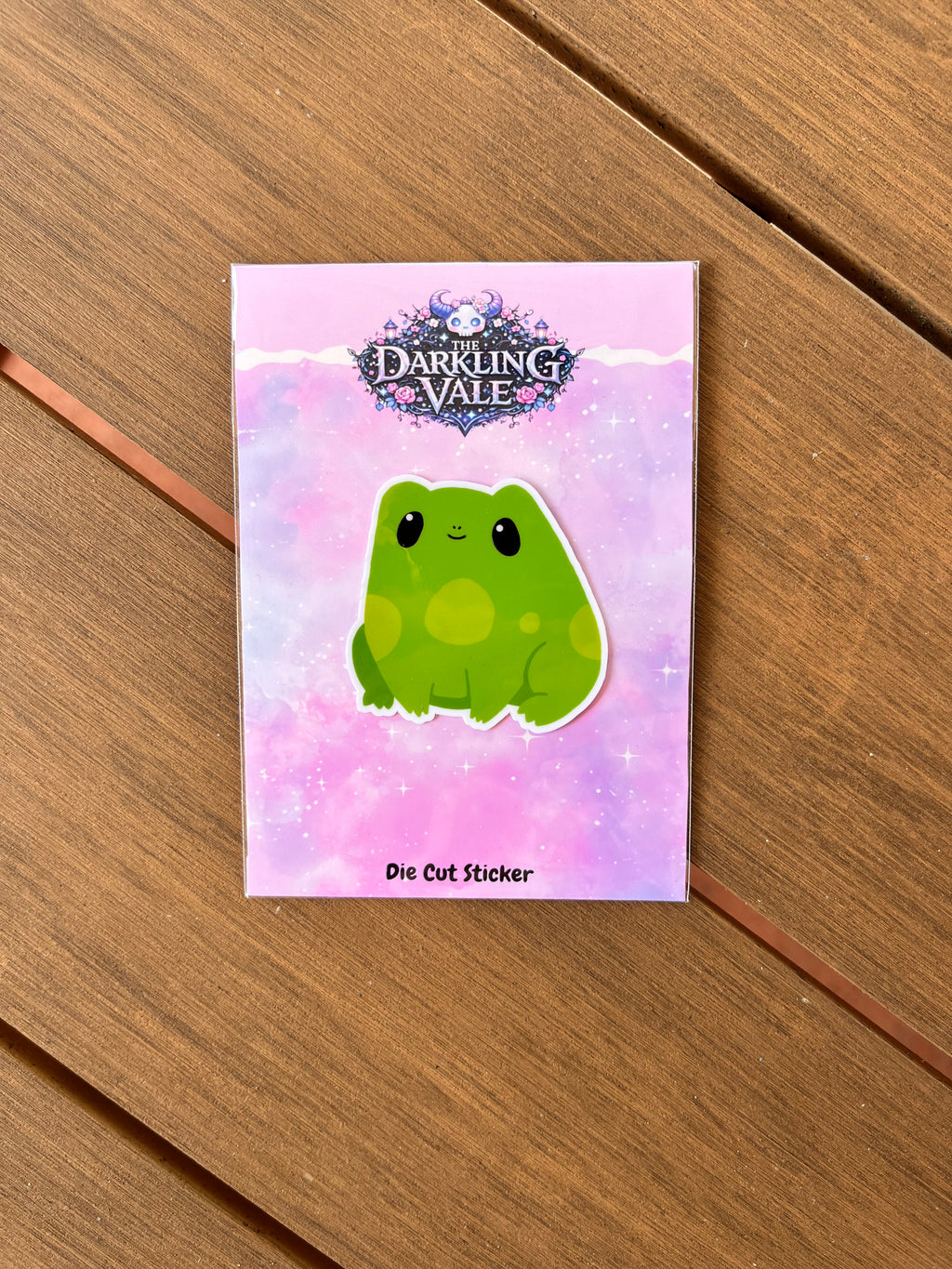 Froggy die cut sticker