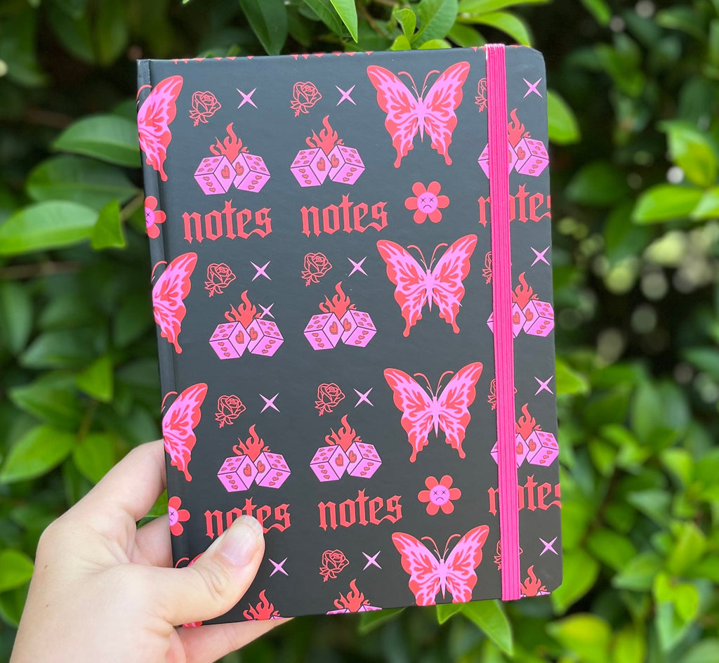 Flaming Butterfly A5 Notebook