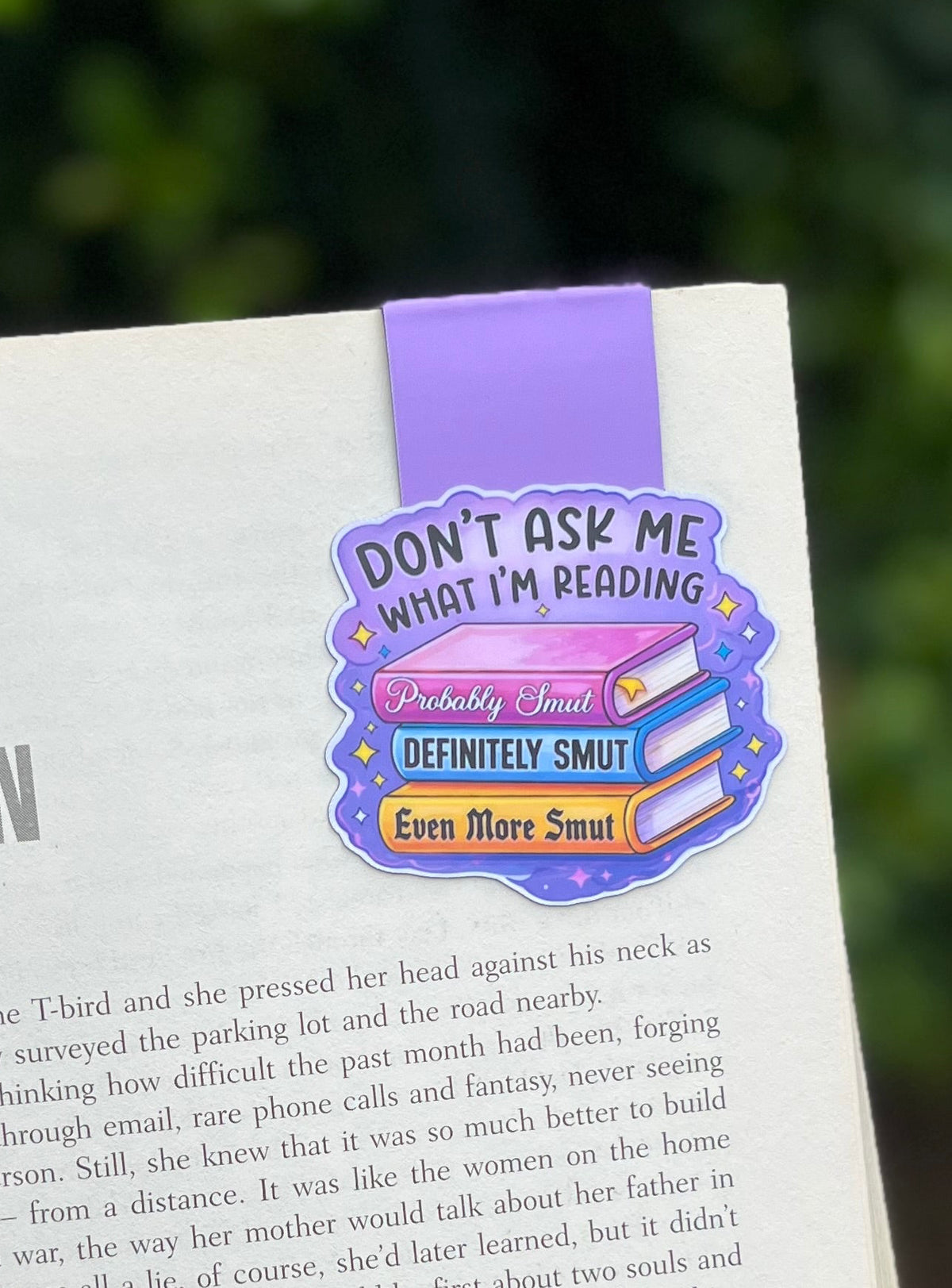 Don’t ask me what I’m reading magnetic bookmark