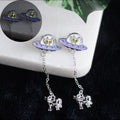 Alien Abduction Enamel glow-in-the-dark earrings