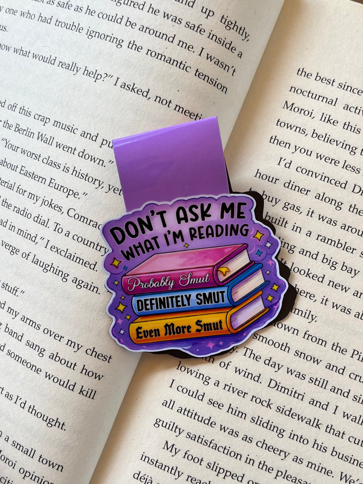 Don’t ask me what I’m reading magnetic bookmark
