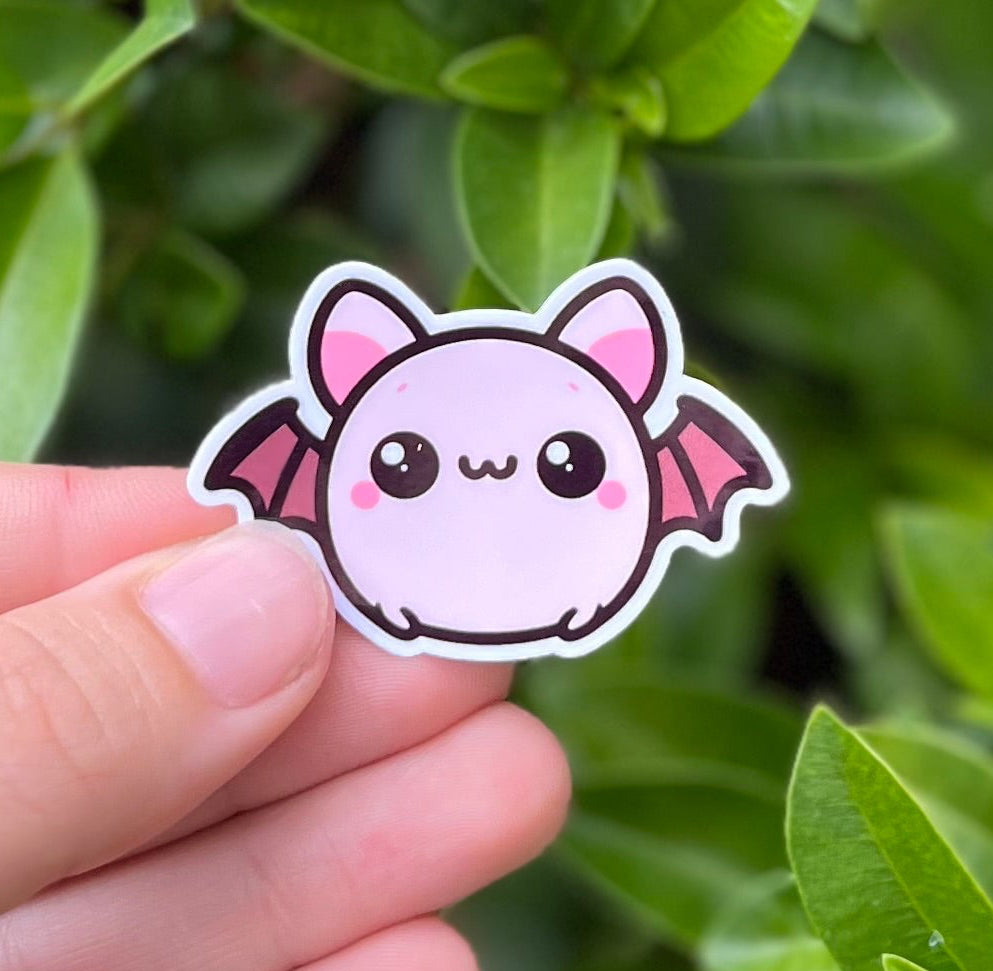 Batty die cut sticker