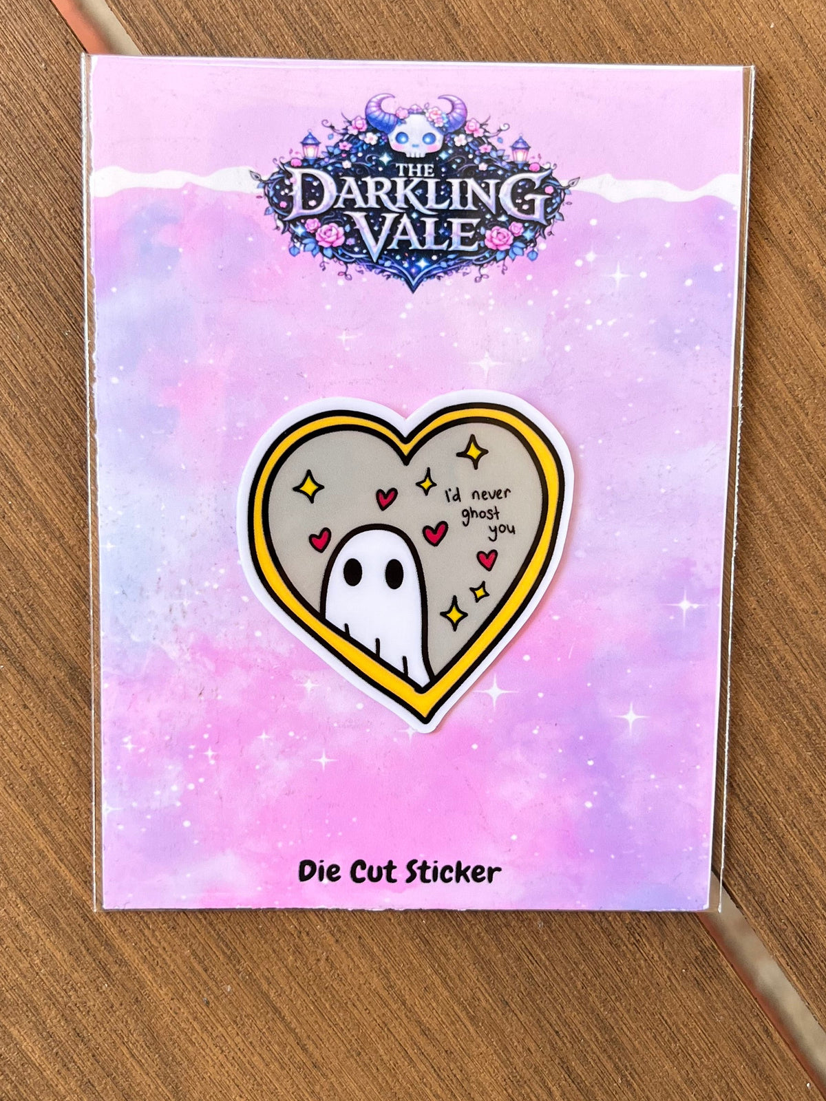 I’d never ghost you die cut sticker