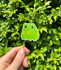 Froggy die cut sticker