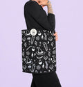 Crystal Witch Print Tote Bag