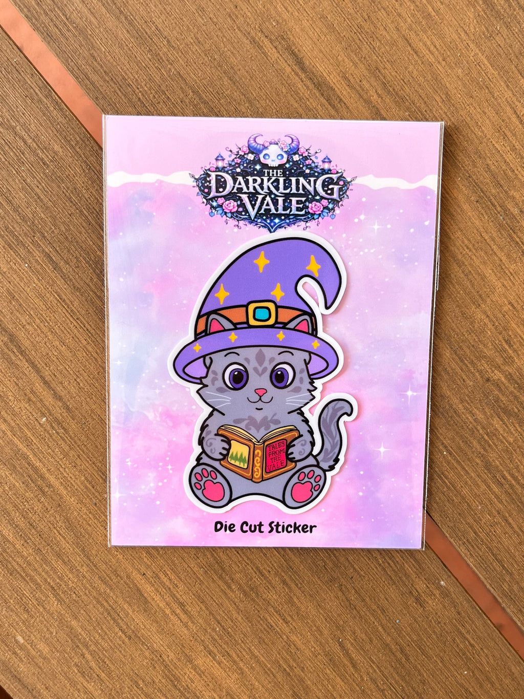 Wizard Kitty die cut sticker
