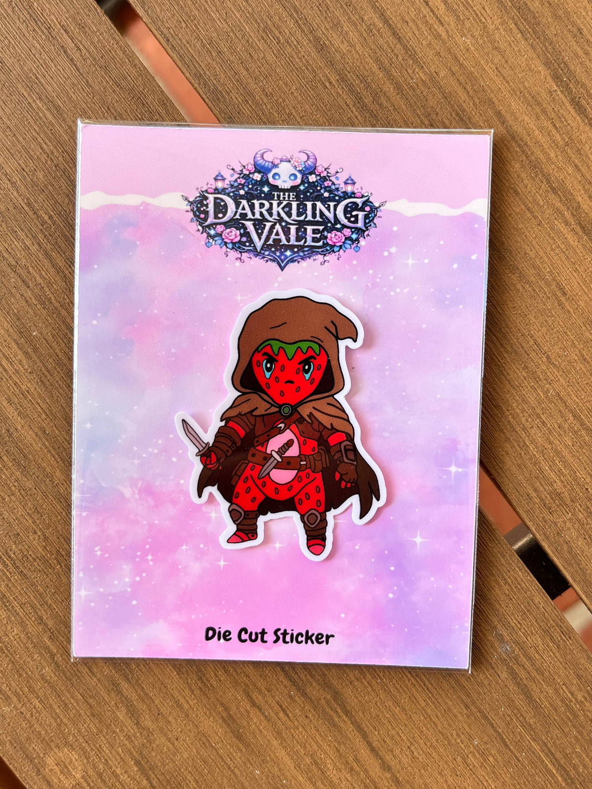 Strawberry Rogue die cut sticker