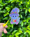 Wizard Kitty die cut sticker